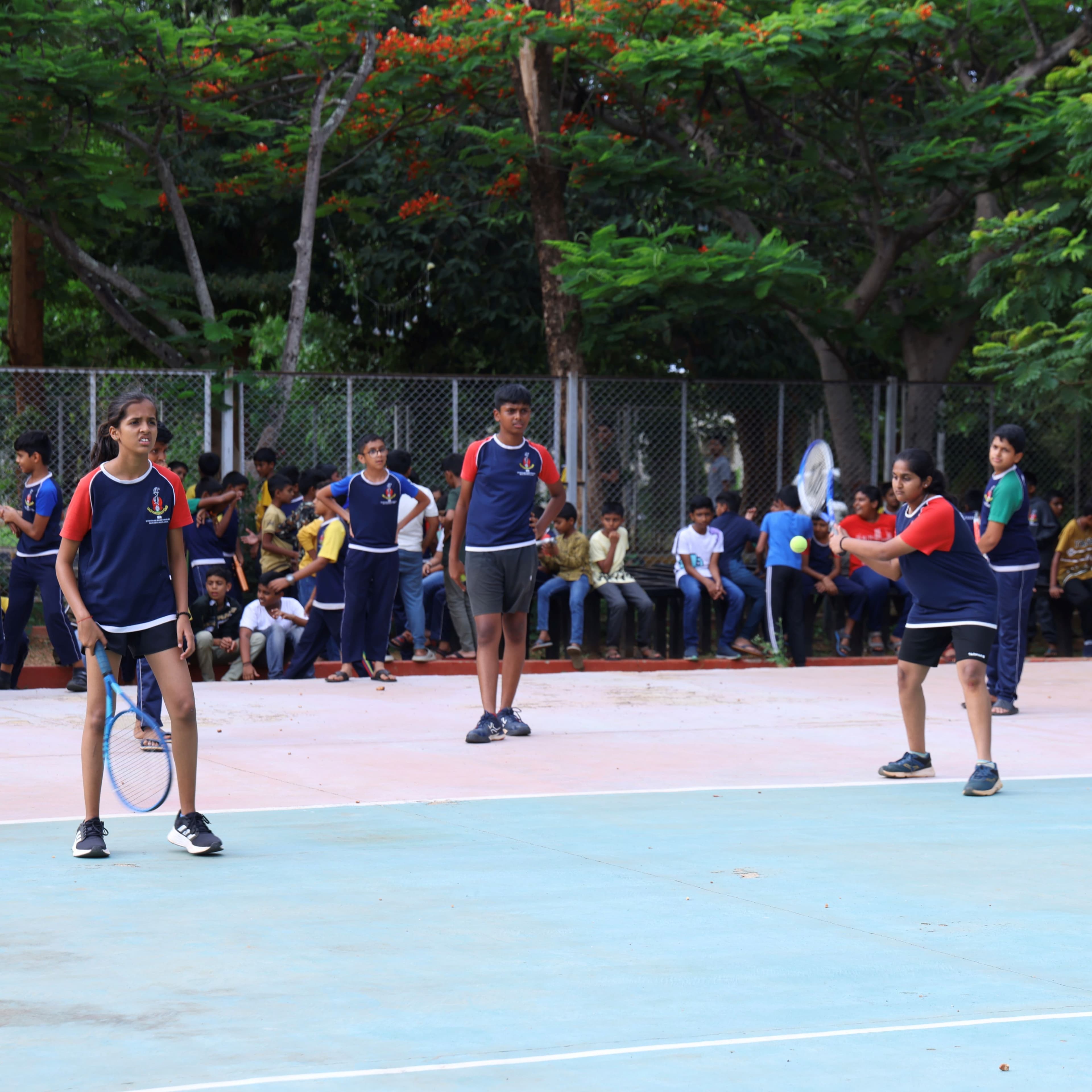 Lawn Tennis facility at school